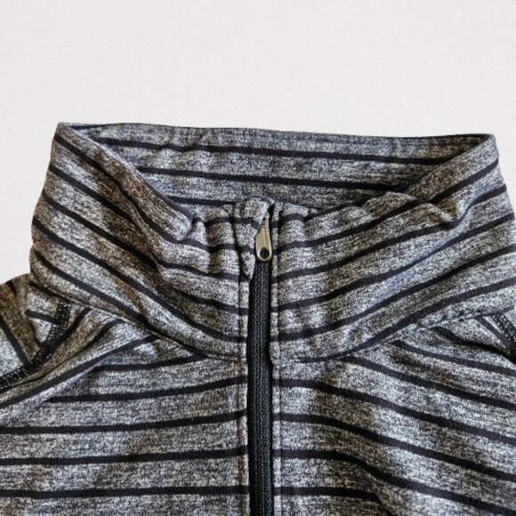 Lululemon Athletica Men's Surge Warm Grey/Black Long Sleeve Half Zip Shirt Large - Picture 14 of 16